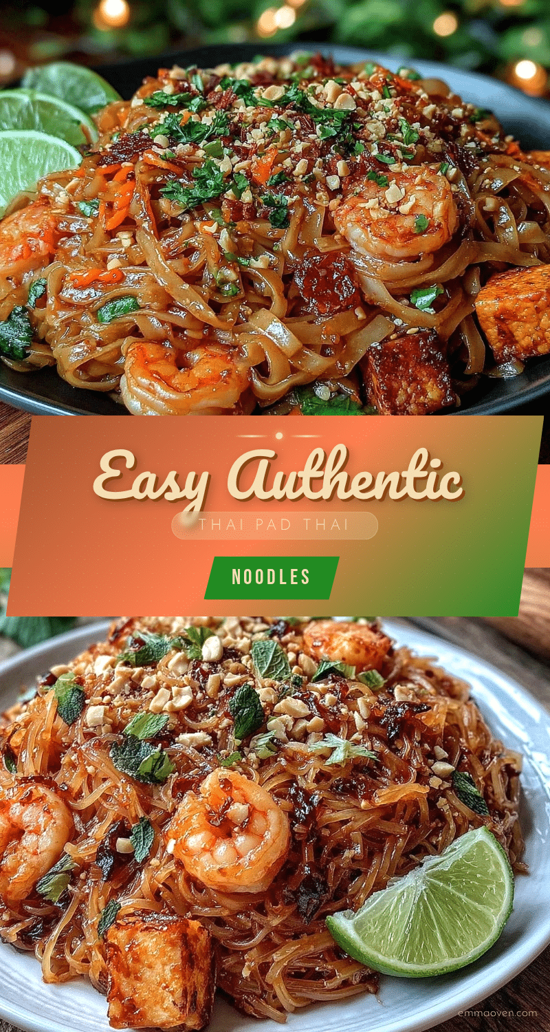 easy authentic thai pad thai street noodles recipe