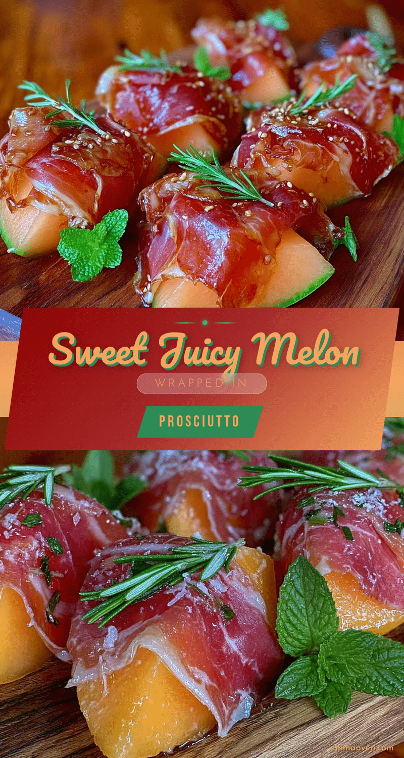 fresh prosciutto-wrapped melon recipe