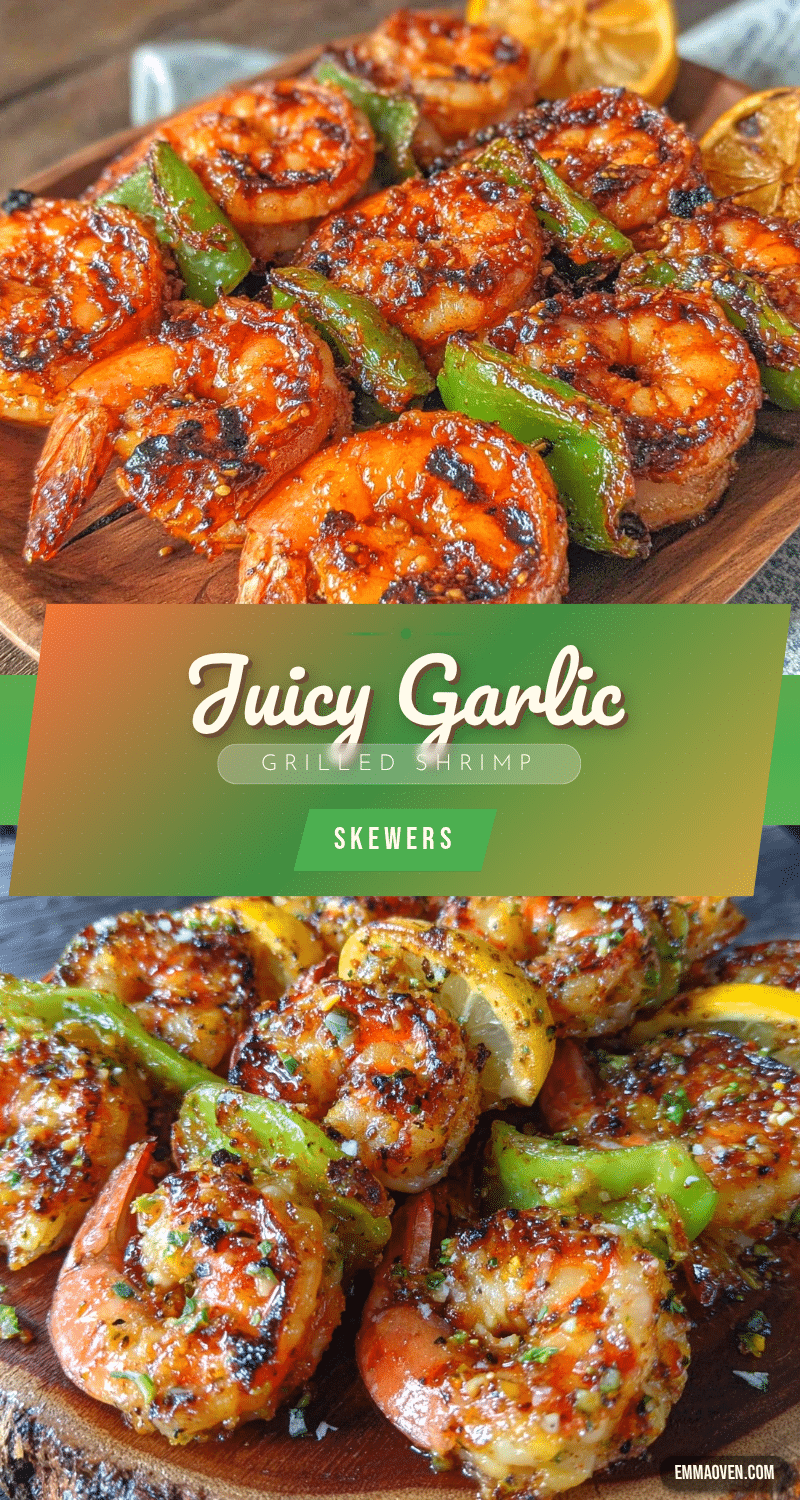 garlic grilled shrimp skewers recipe