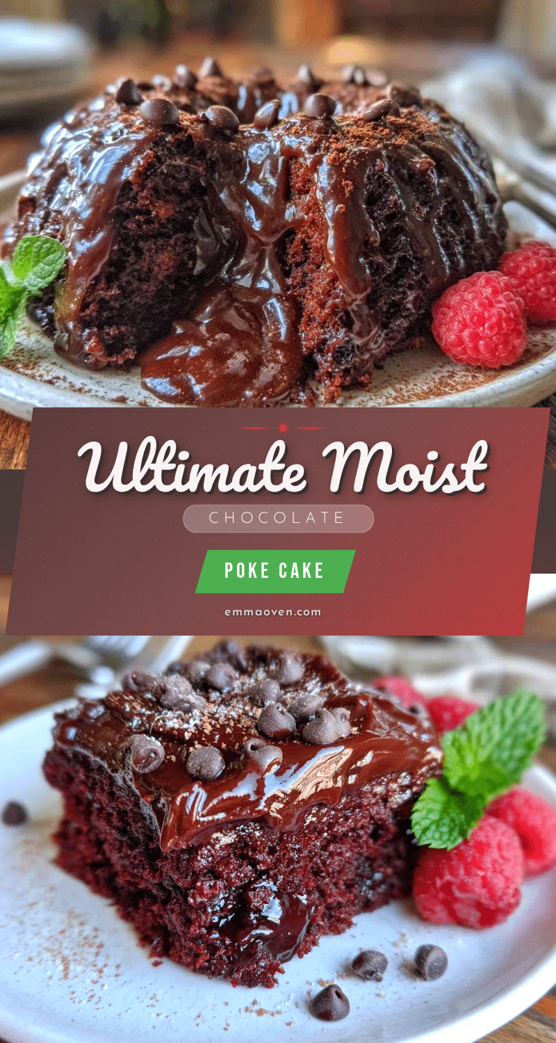moist chocolate poke cake recipe