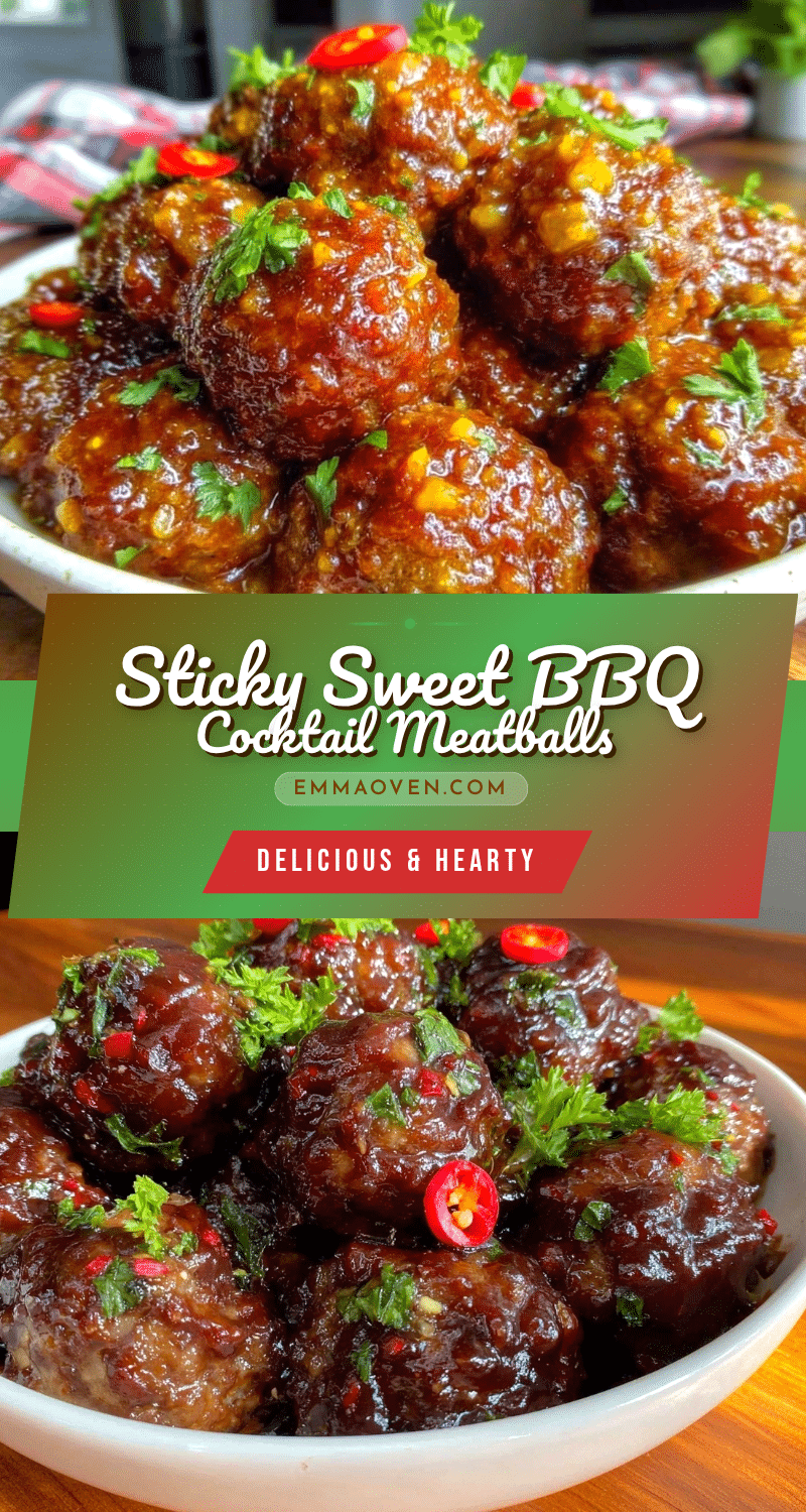 savory BBQ cocktail meatballs recipe