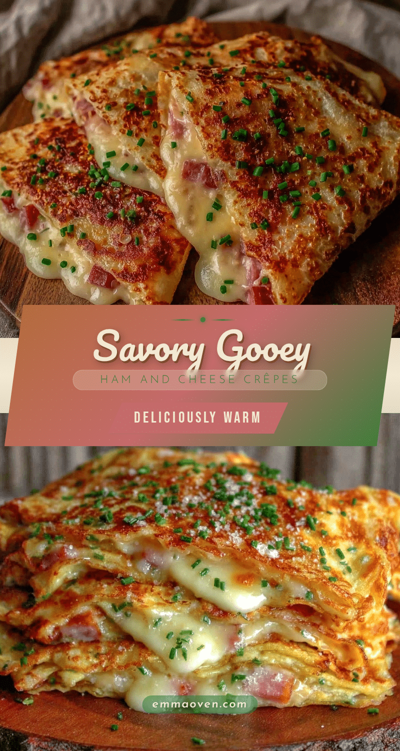 savory ham and cheese crêpes recipe