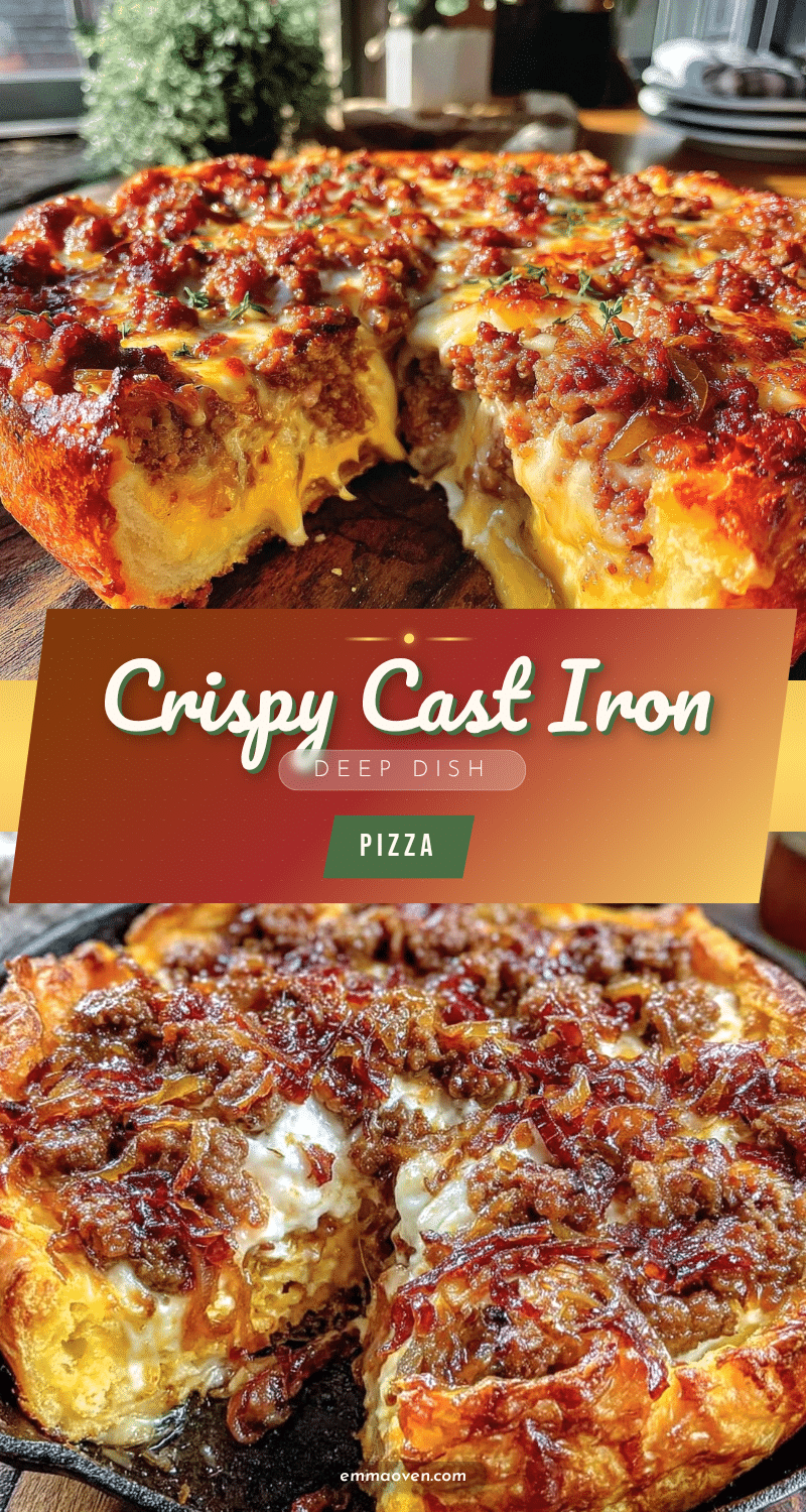 crispy cast iron deep dish pizza recipe