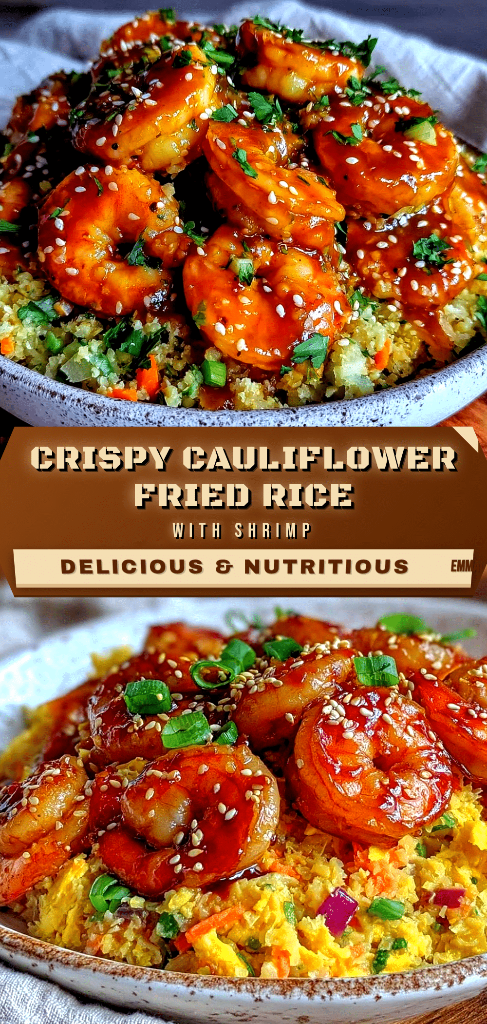 crispy cauliflower fried rice with shrimp recipe