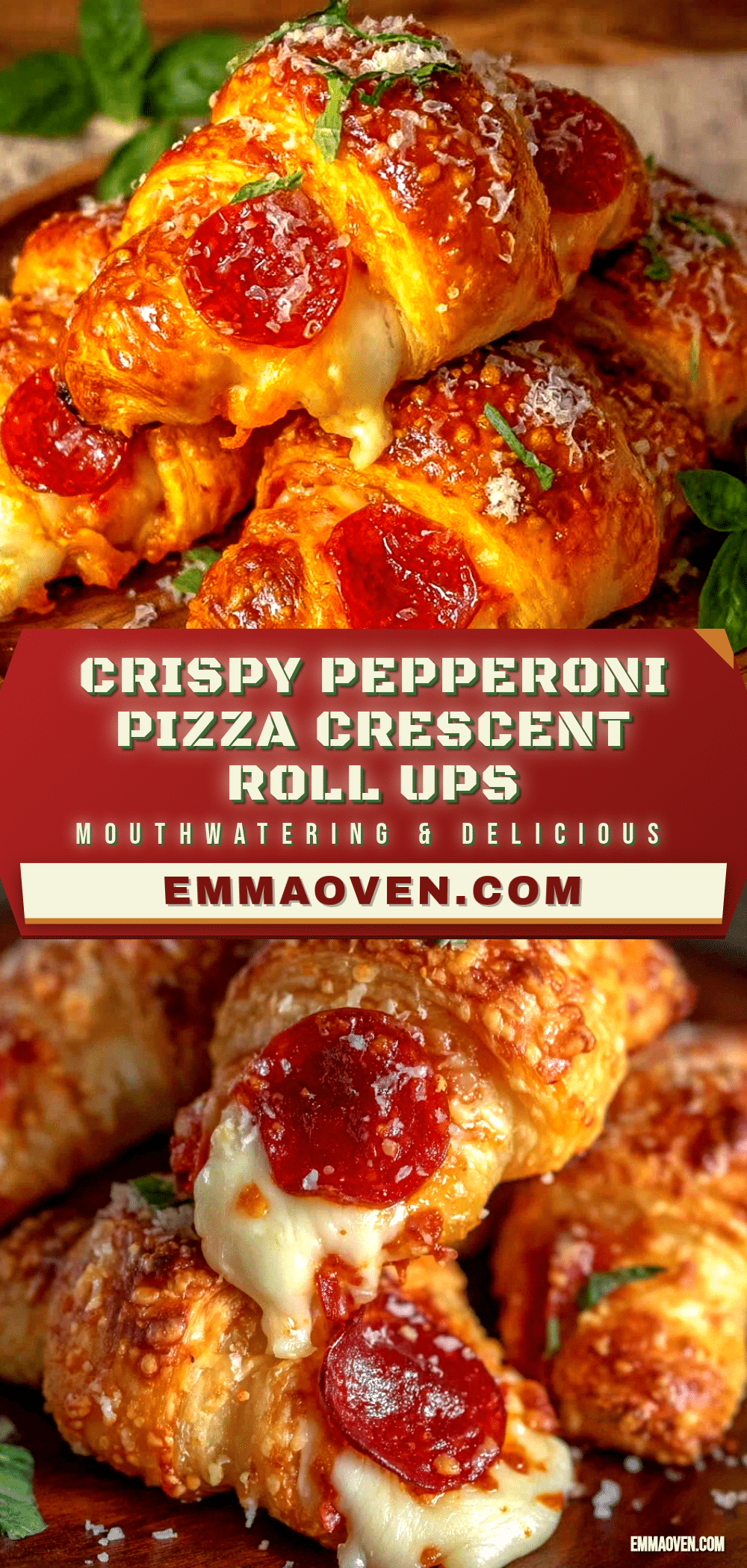 crispy pizza crescent roll ups recipe