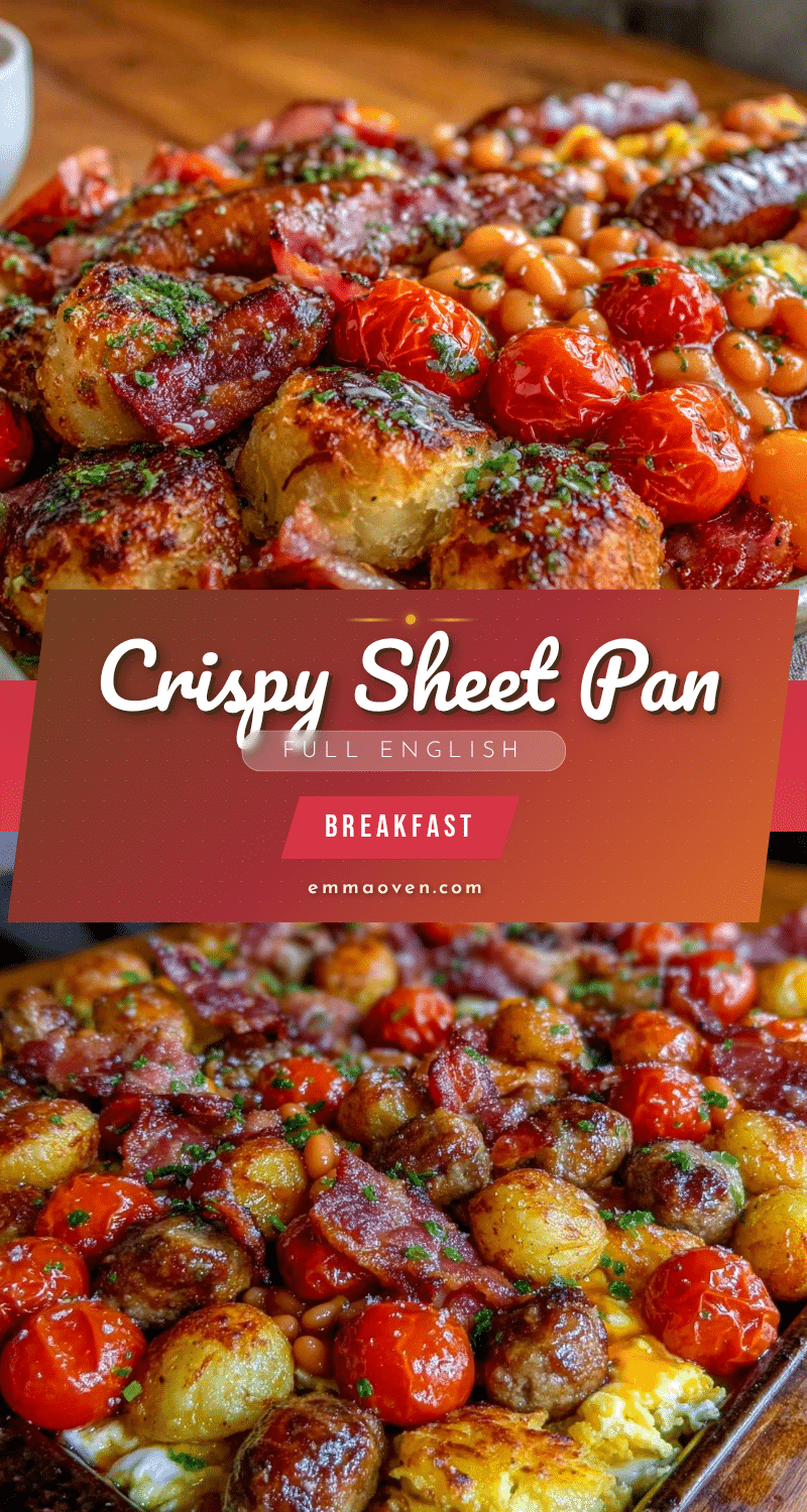 crispy sheet pan full english breakfast recipe