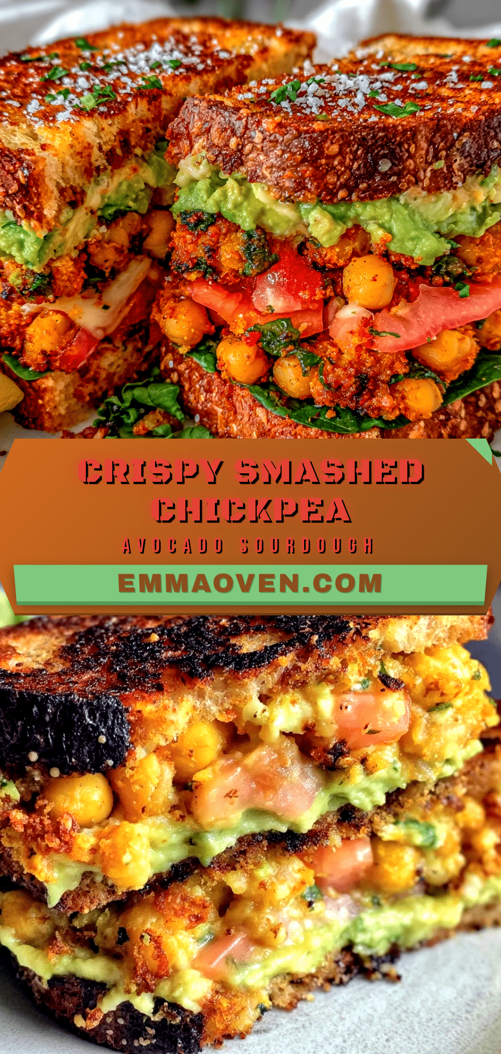 crispy smashed chickpea avocado sandwich recipe