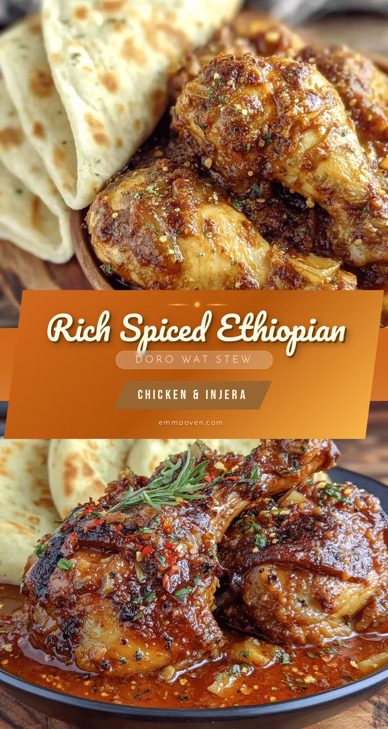 Ethiopian Doro Wat chicken stew recipe