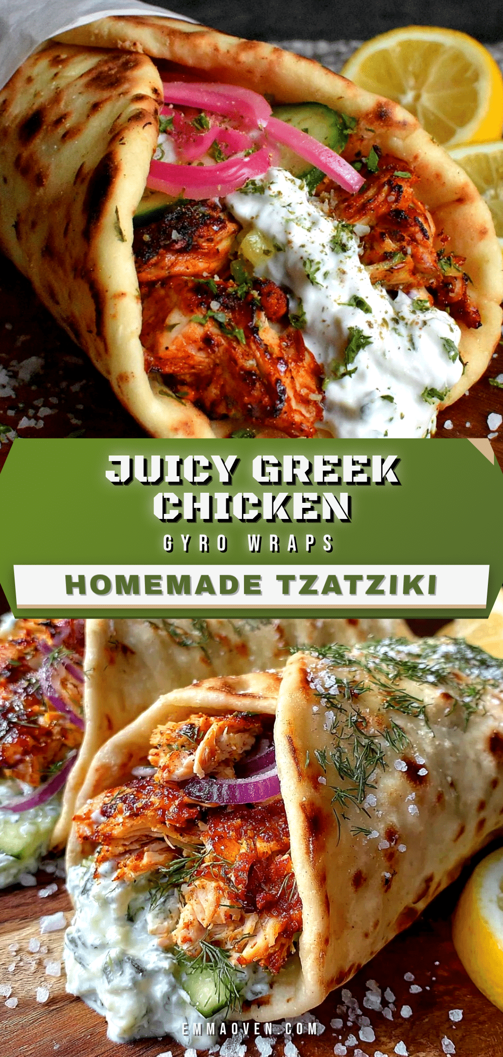 greek chicken gyro wrap recipe