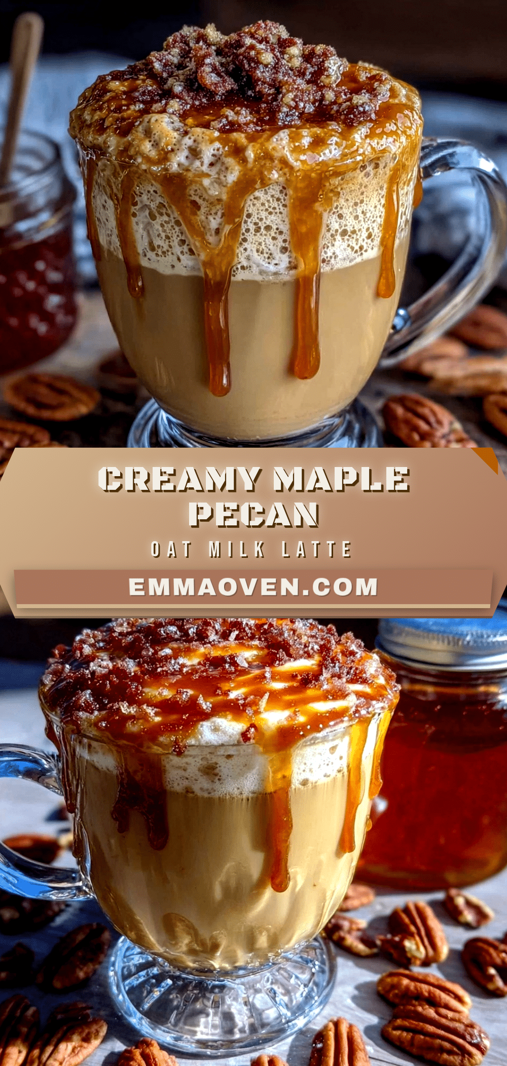 maple pecan oat milk latte recipe