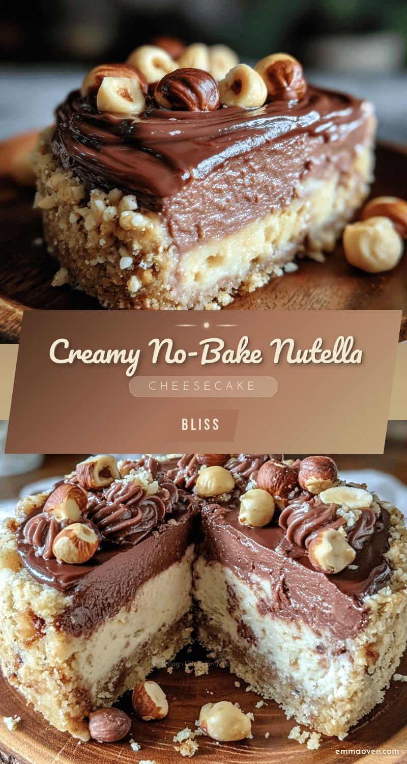 no-bake Nutella cheesecake recipe