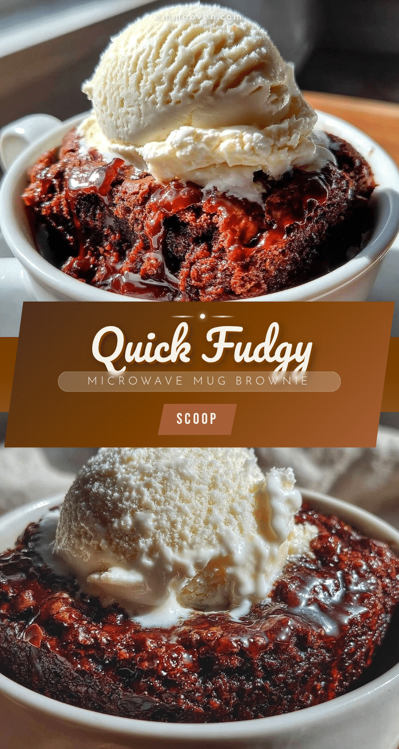 quick fudgy microwave mug brownie recipe