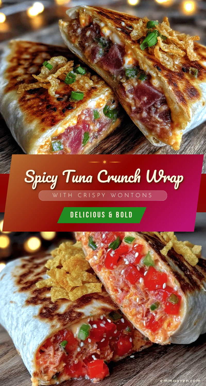 spicy tuna crunch wrap recipe