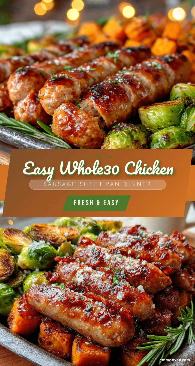 Whole30 chicken sausage sheet pan dinner recipe