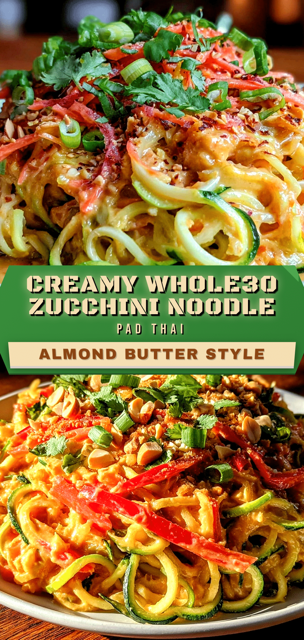 whole30 zucchini noodle pad thai recipe