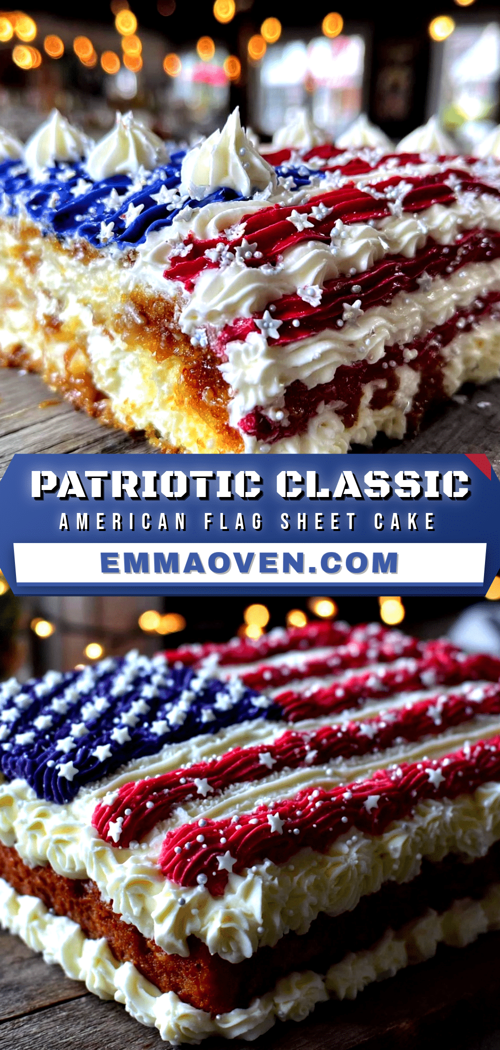 american flag sheet cake recipe