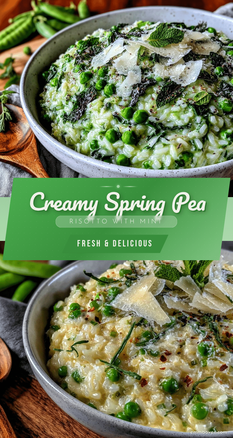 creamy spring pea risotto recipe