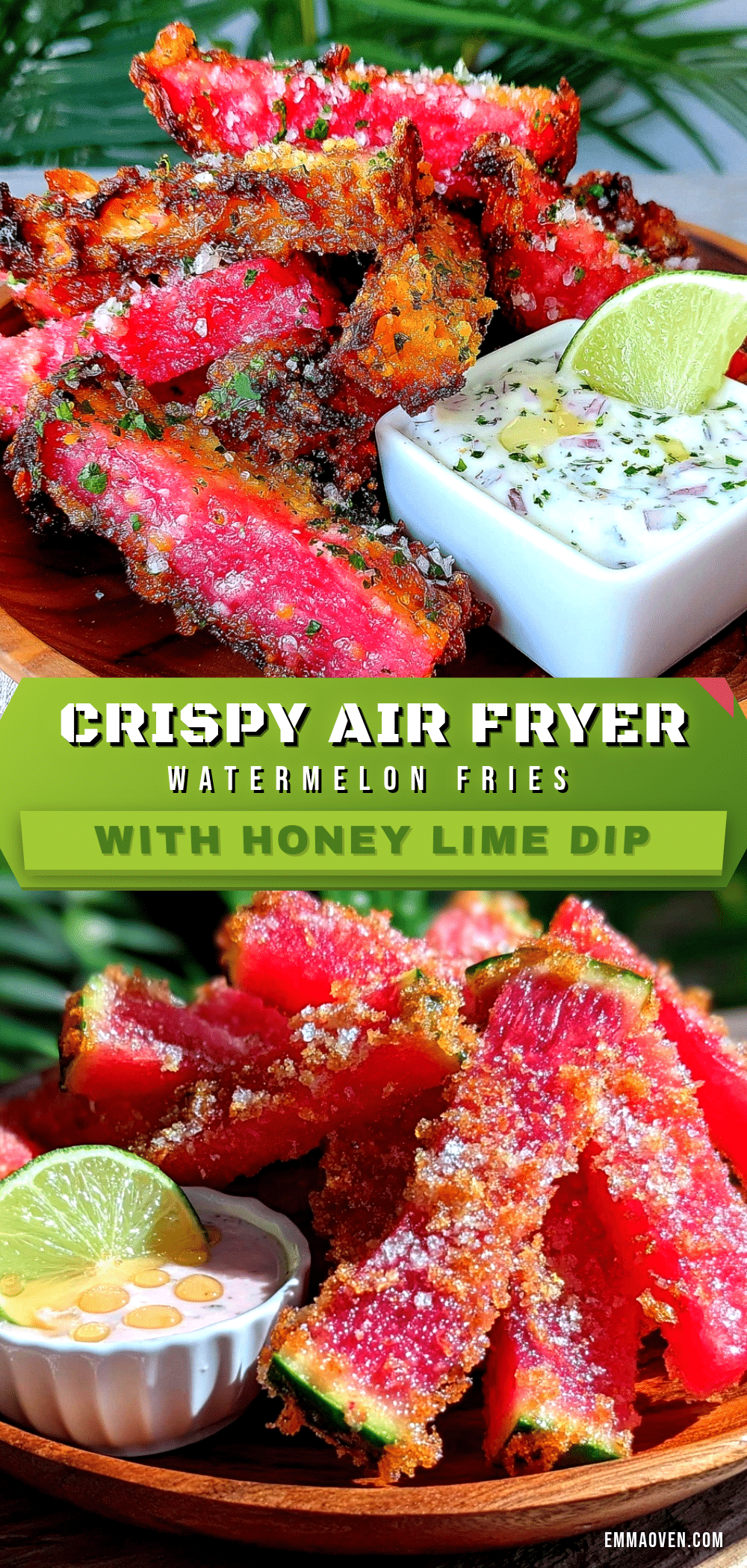 crispy air fryer watermelon fries recipe