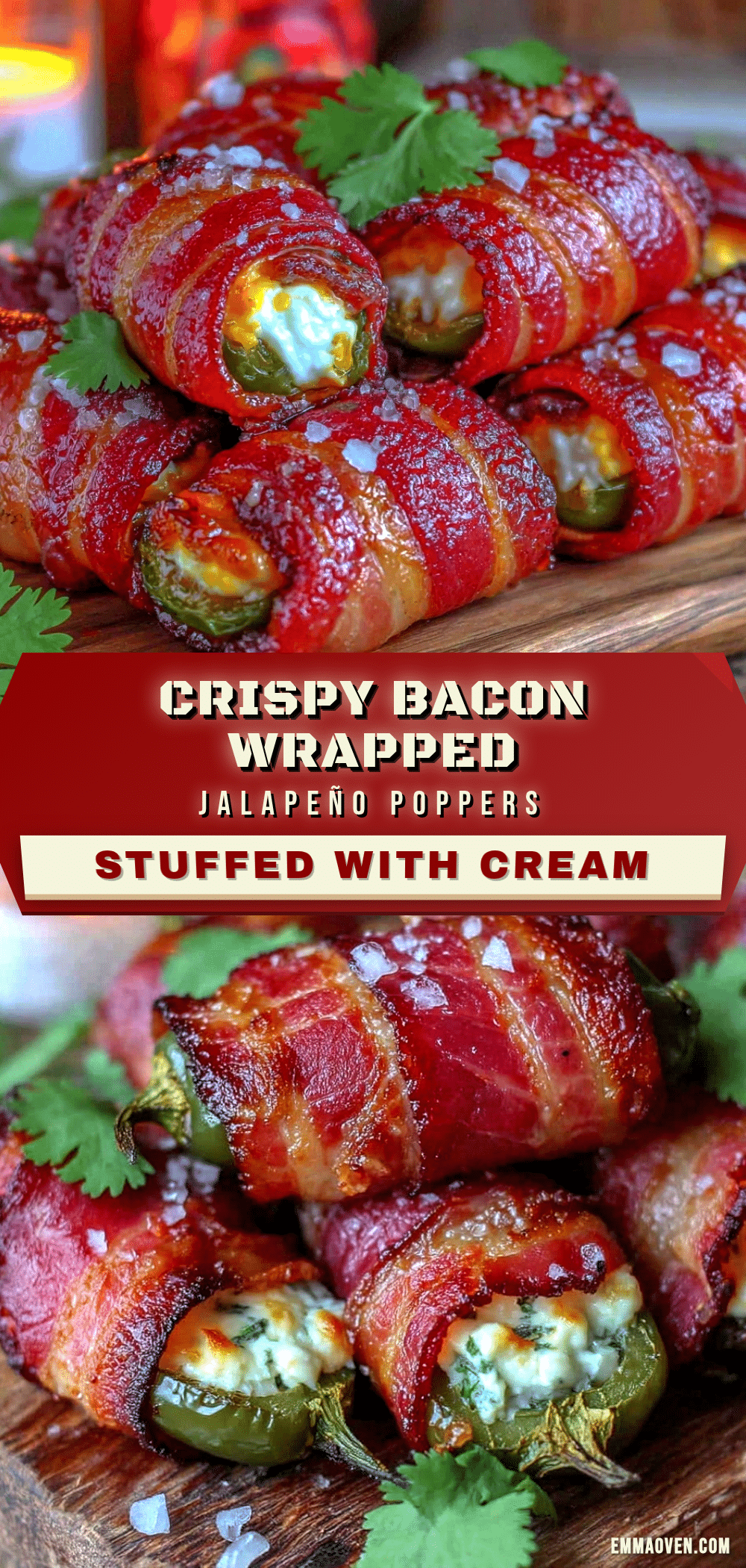 crispy bacon wrapped jalapeño poppers recipe