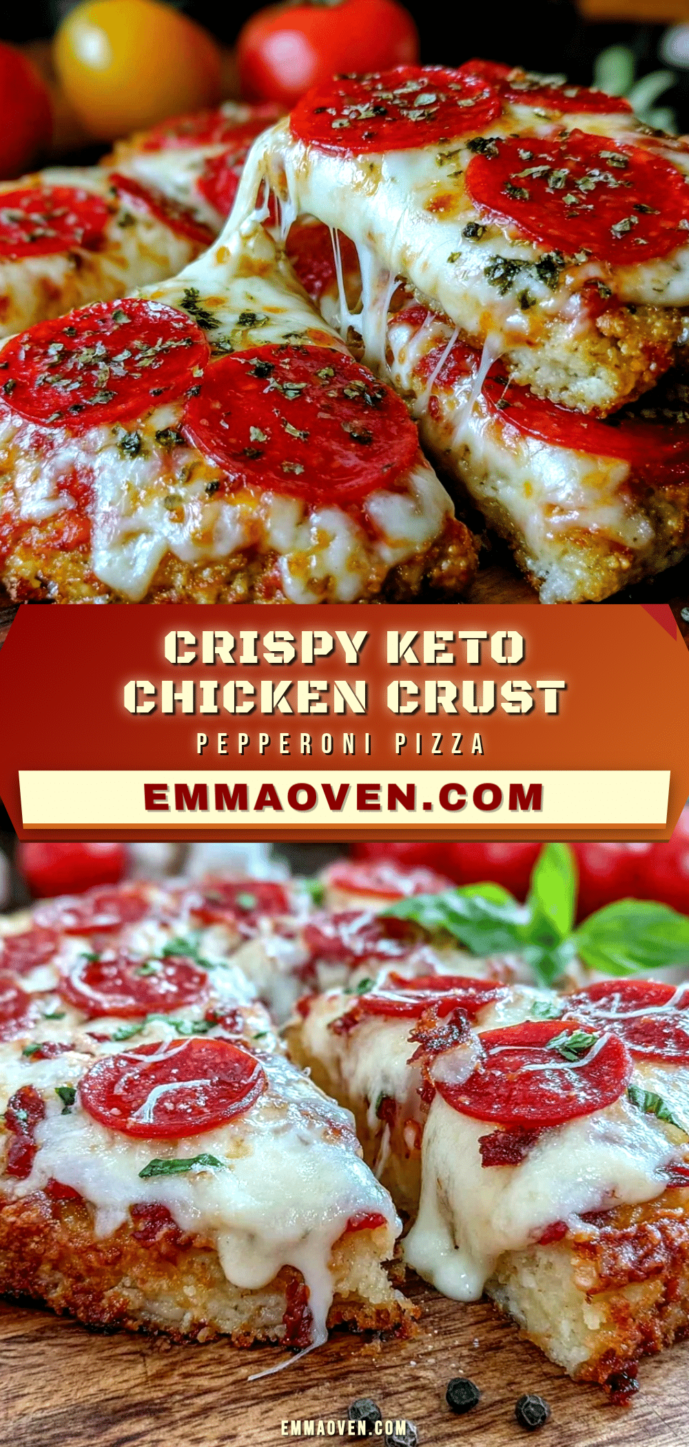 crispy keto chicken crust pizza recipe