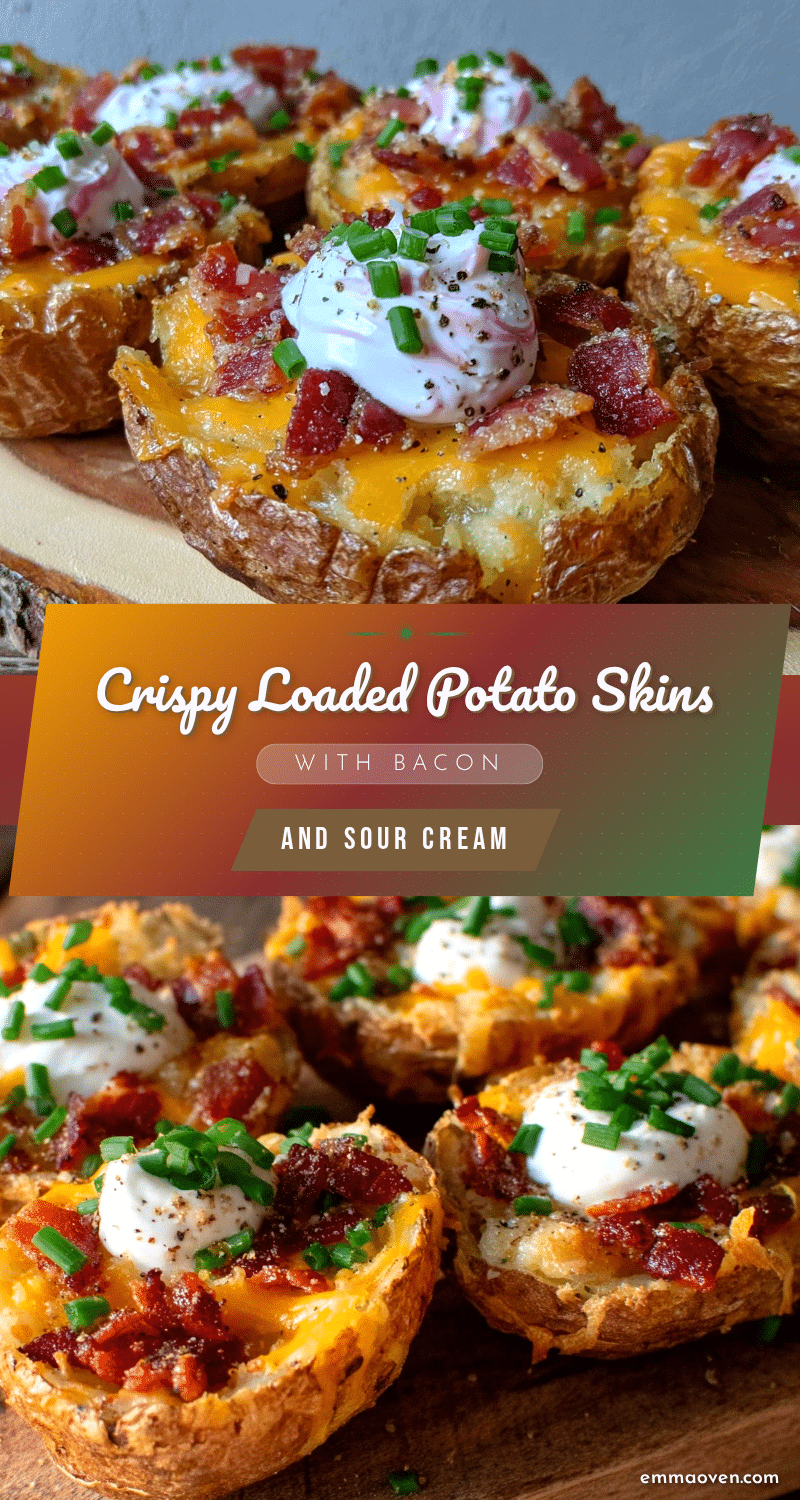 crispy loaded potato skins recipe
