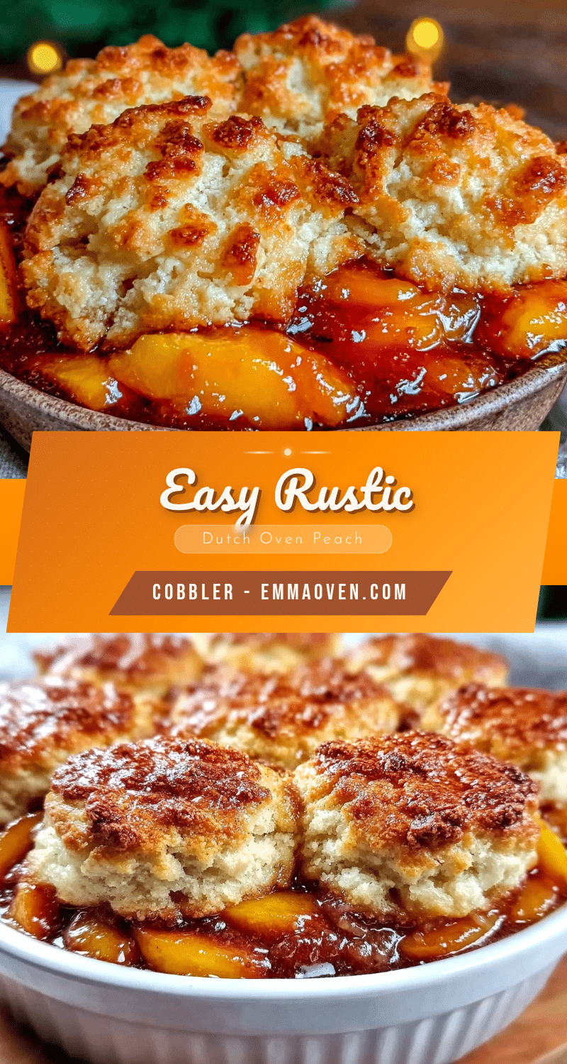 Dutch oven peach cobbler recipe
