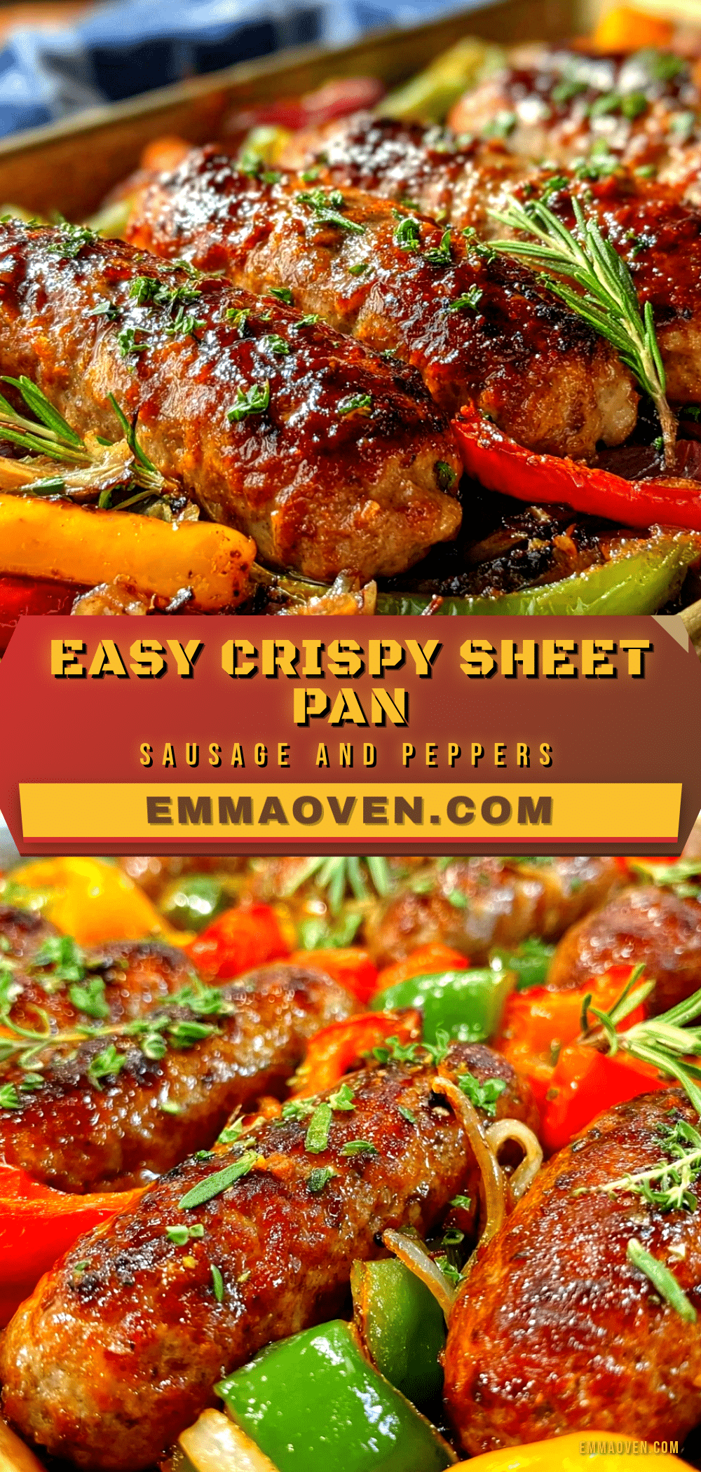 easy crispy sheet pan sausage and peppers recipe recipe