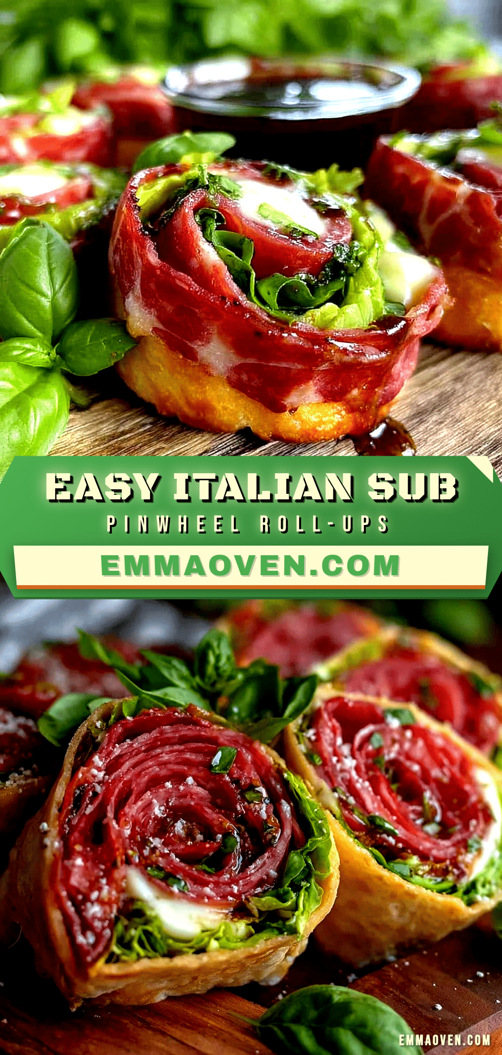 easy italian sub pinwheel roll-ups recipe