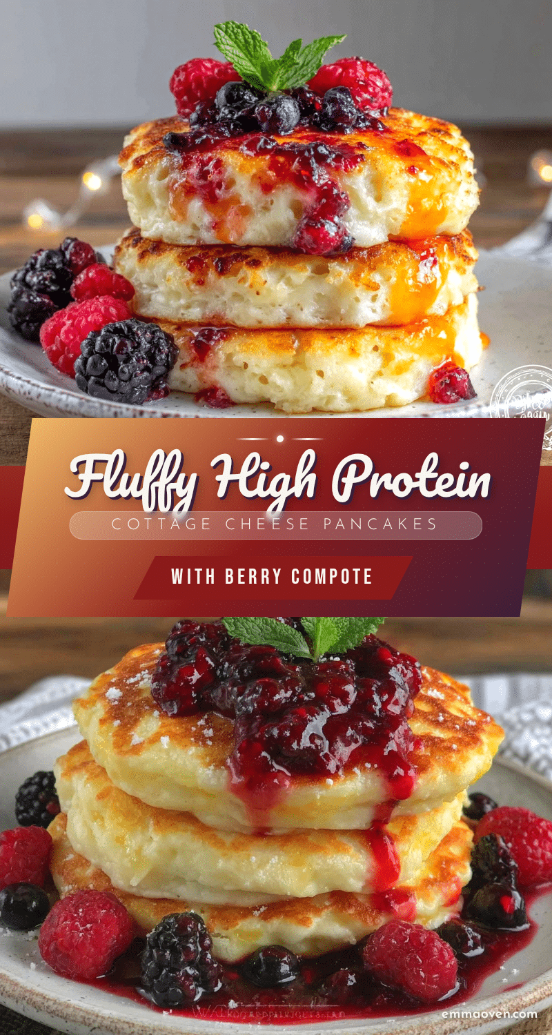 fluffy high protein cottage cheese pancakes recipe
