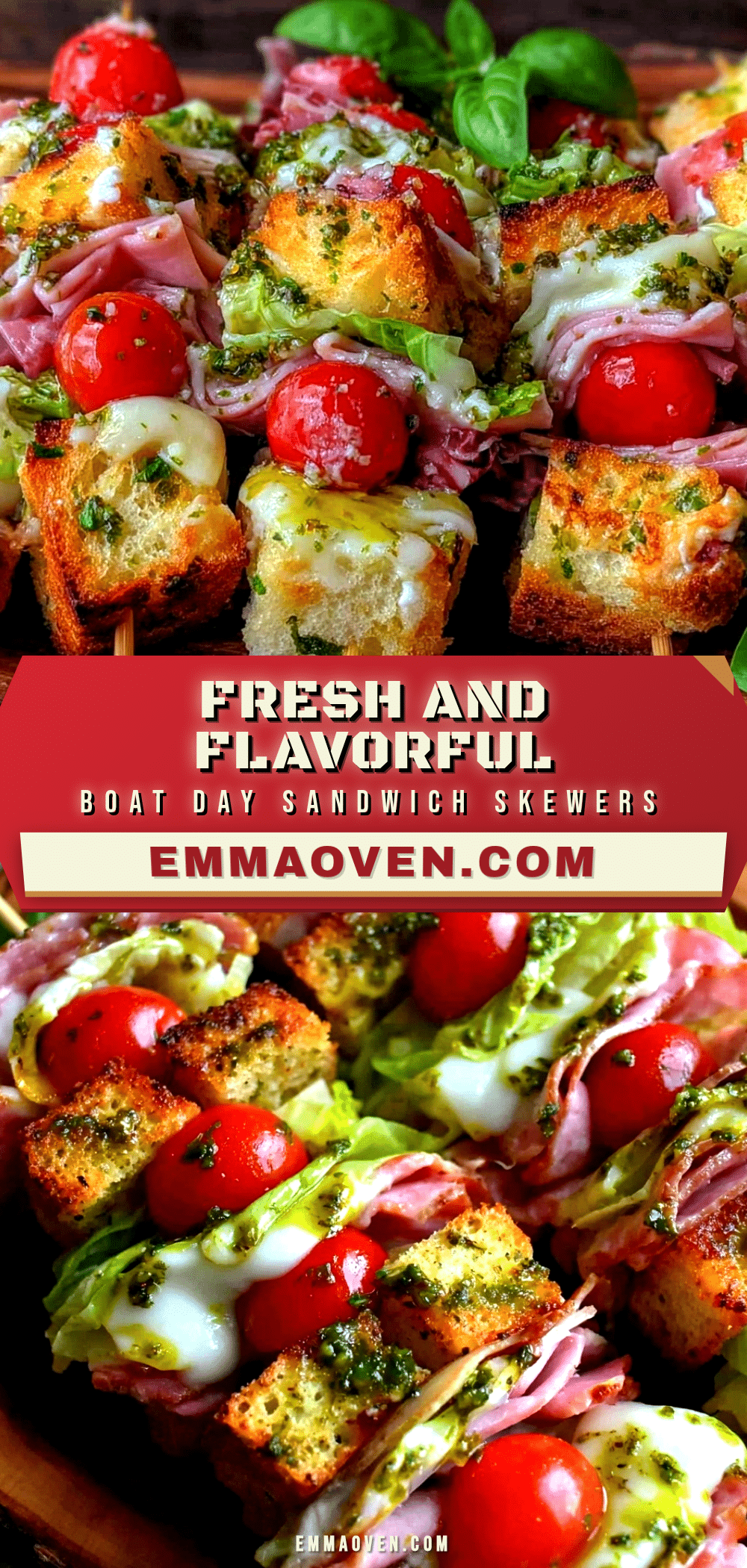 fresh boat day sandwich skewers recipe