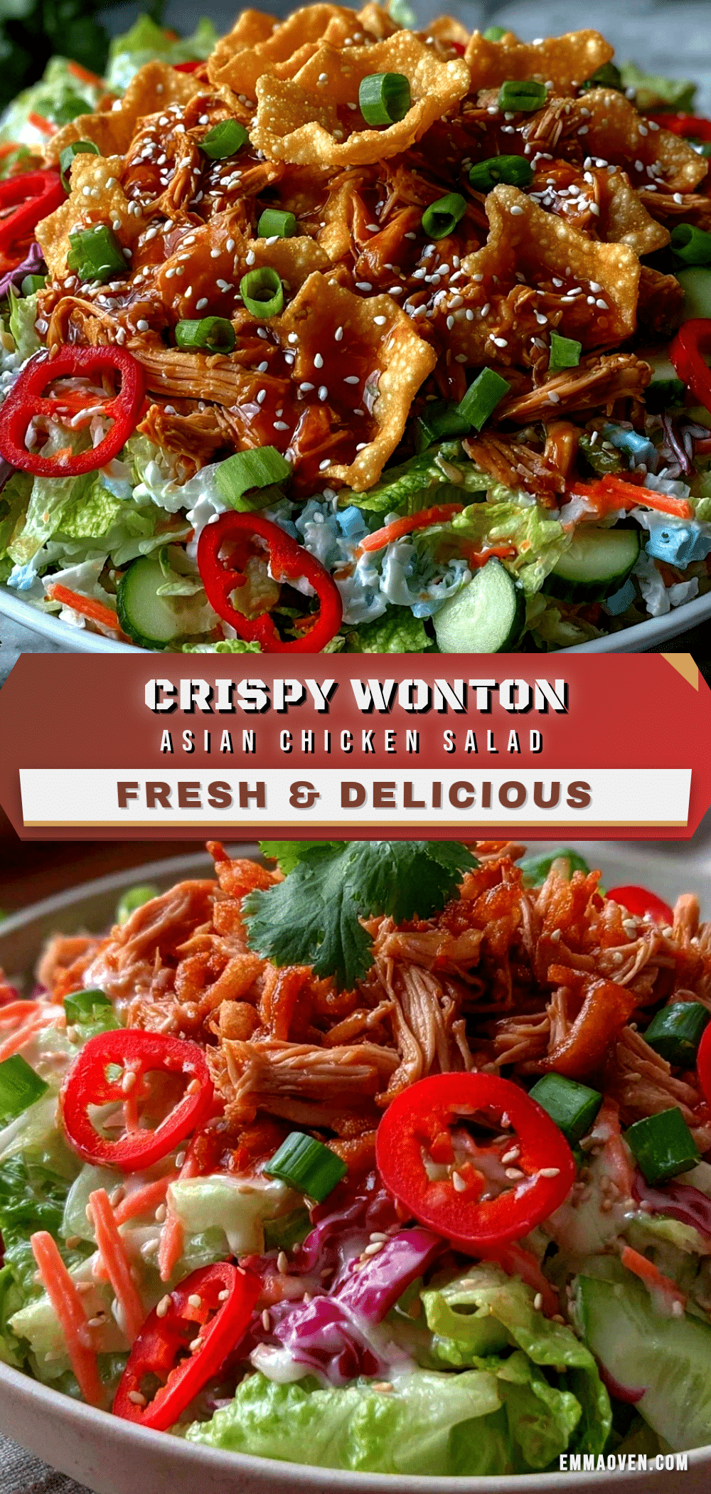 fresh chopped asian chicken salad recipe