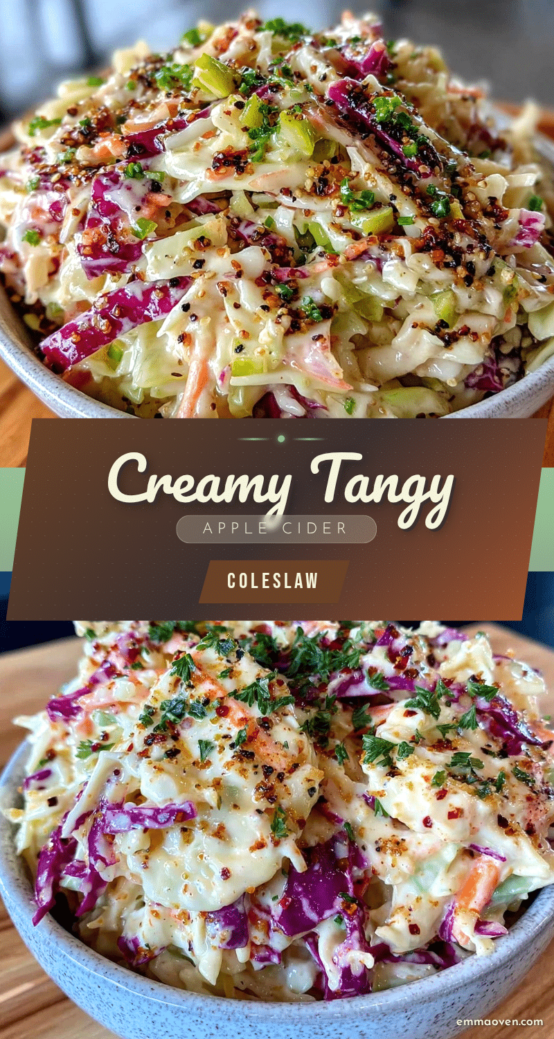 fresh creamy coleslaw with apple cider vinegar recipe