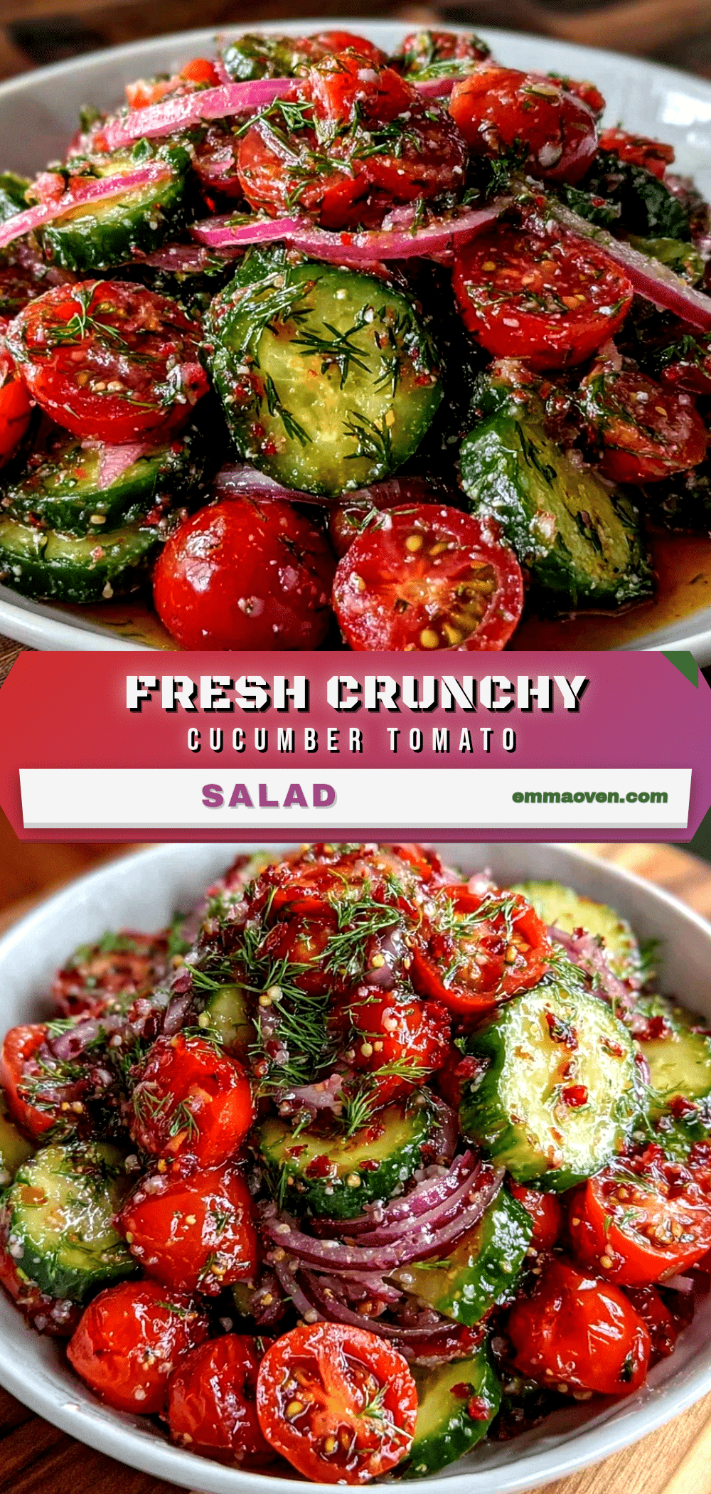 fresh cucumber tomato salad recipe