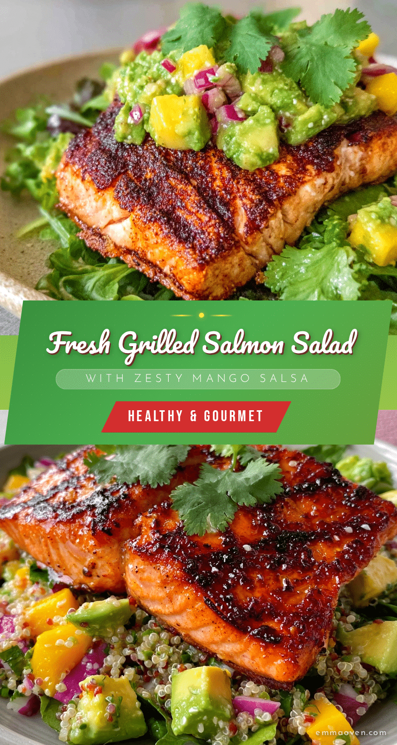 fresh grilled salmon salad recipe