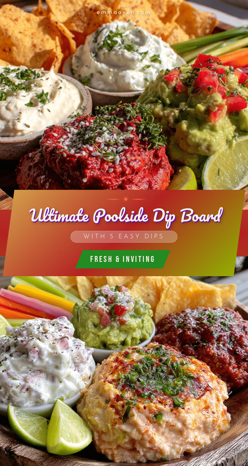 fresh poolside dip board recipe
