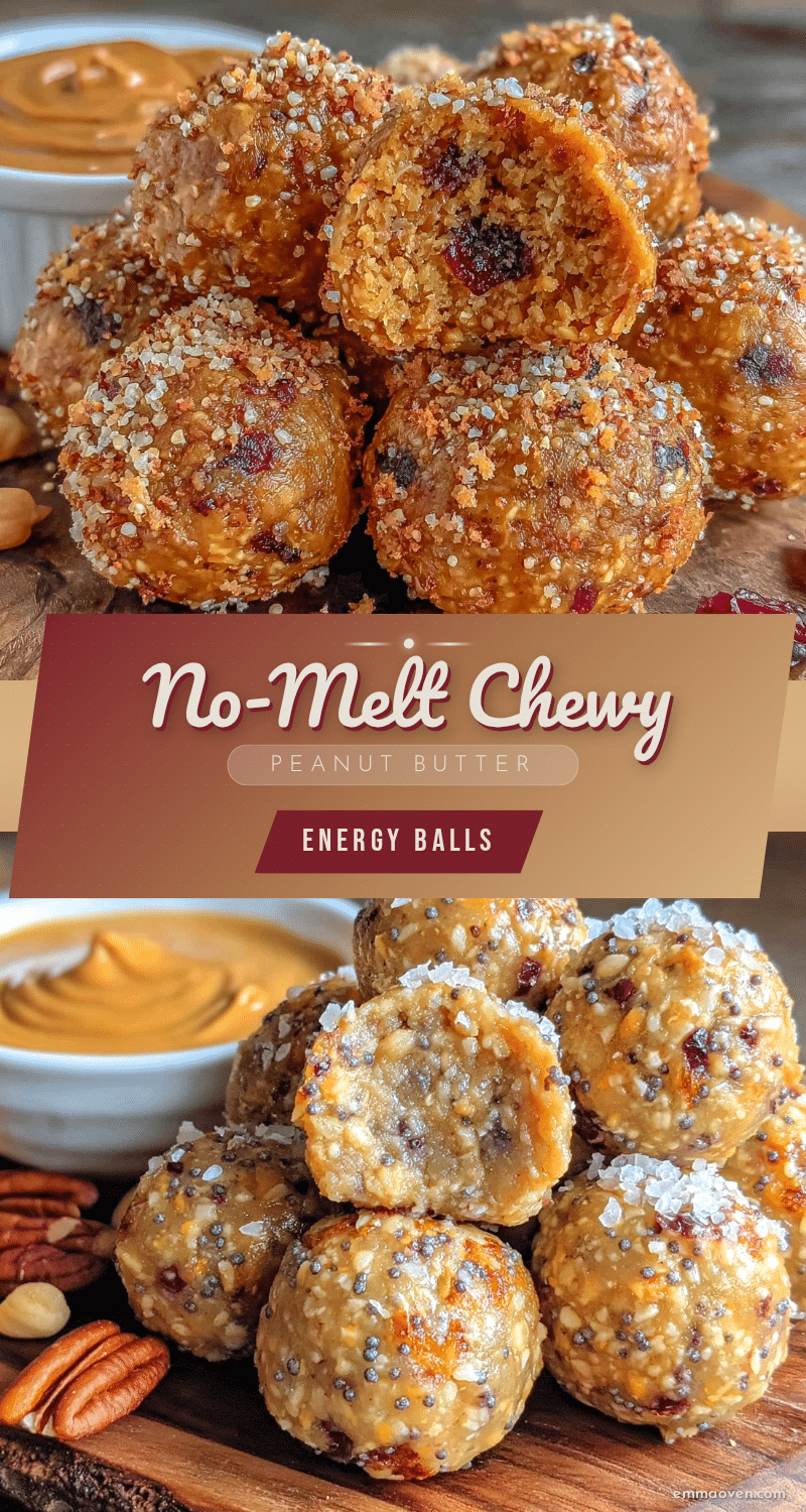 Healthy No-Melt Peanut Butter Energy Balls recipe