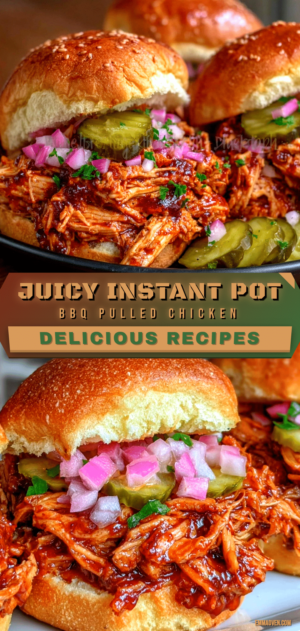 instant pot bbq pulled chicken sliders recipe