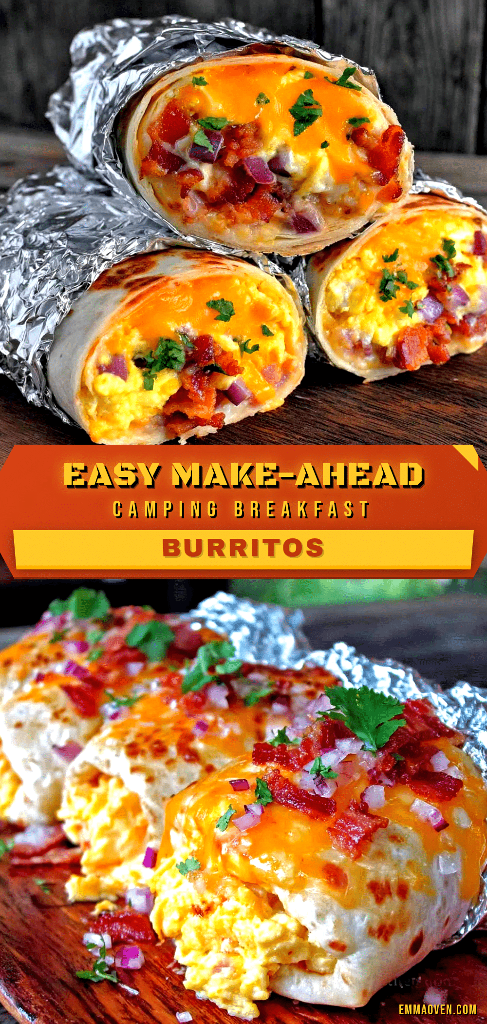 make-ahead camping breakfast burritos recipe