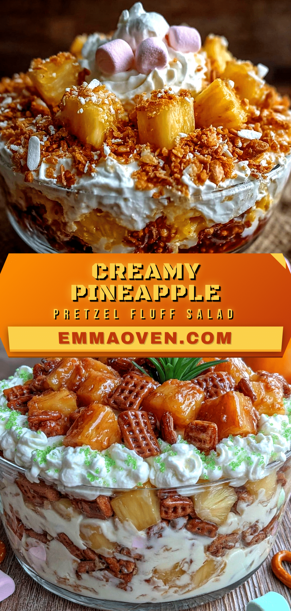 pineapple pretzel fluff salad recipe