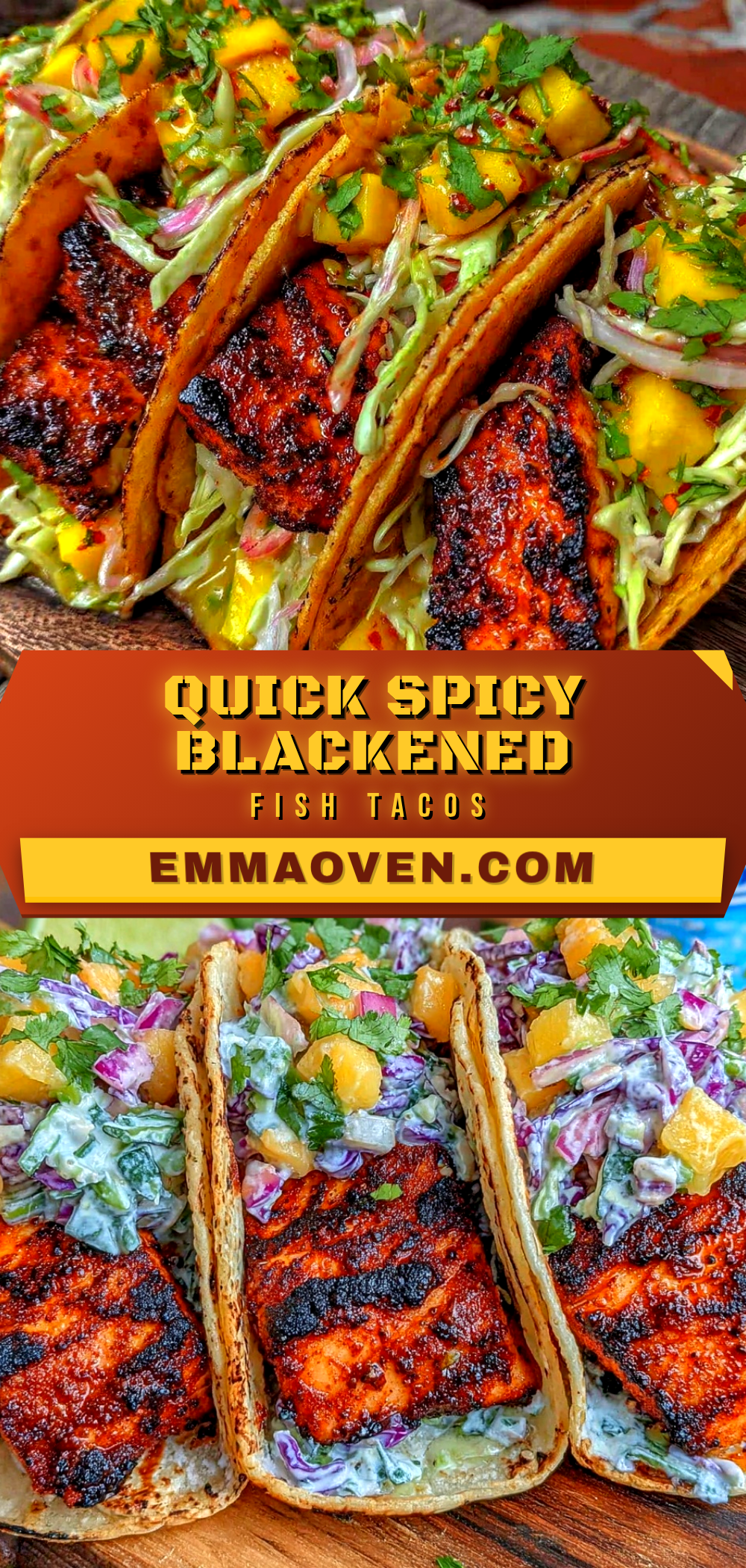 quick blackened fish tacos recipe