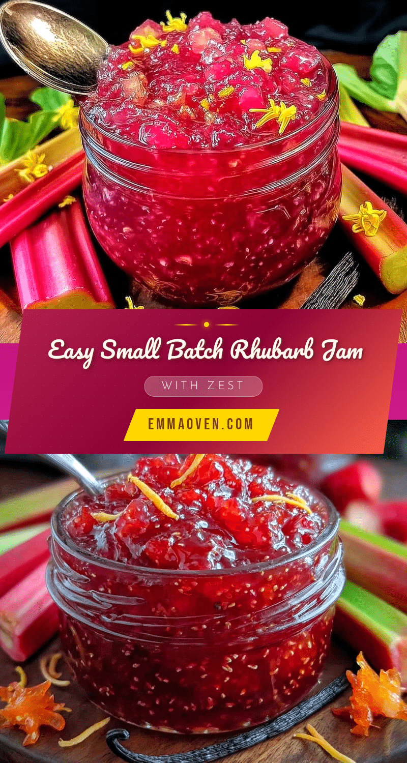 small batch rhubarb jam recipe