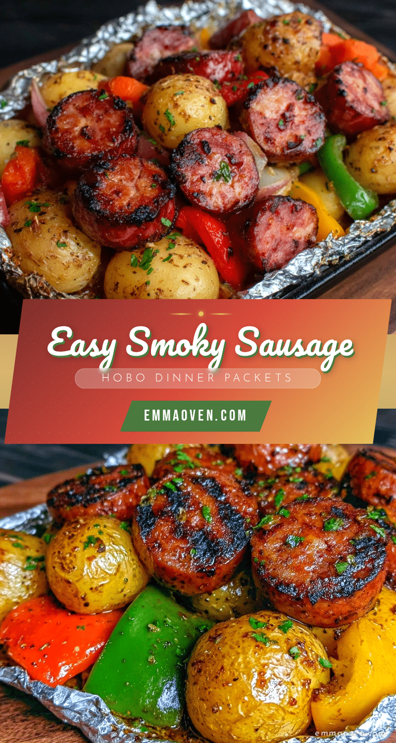 smoky sausage hobo dinner foil packets recipe