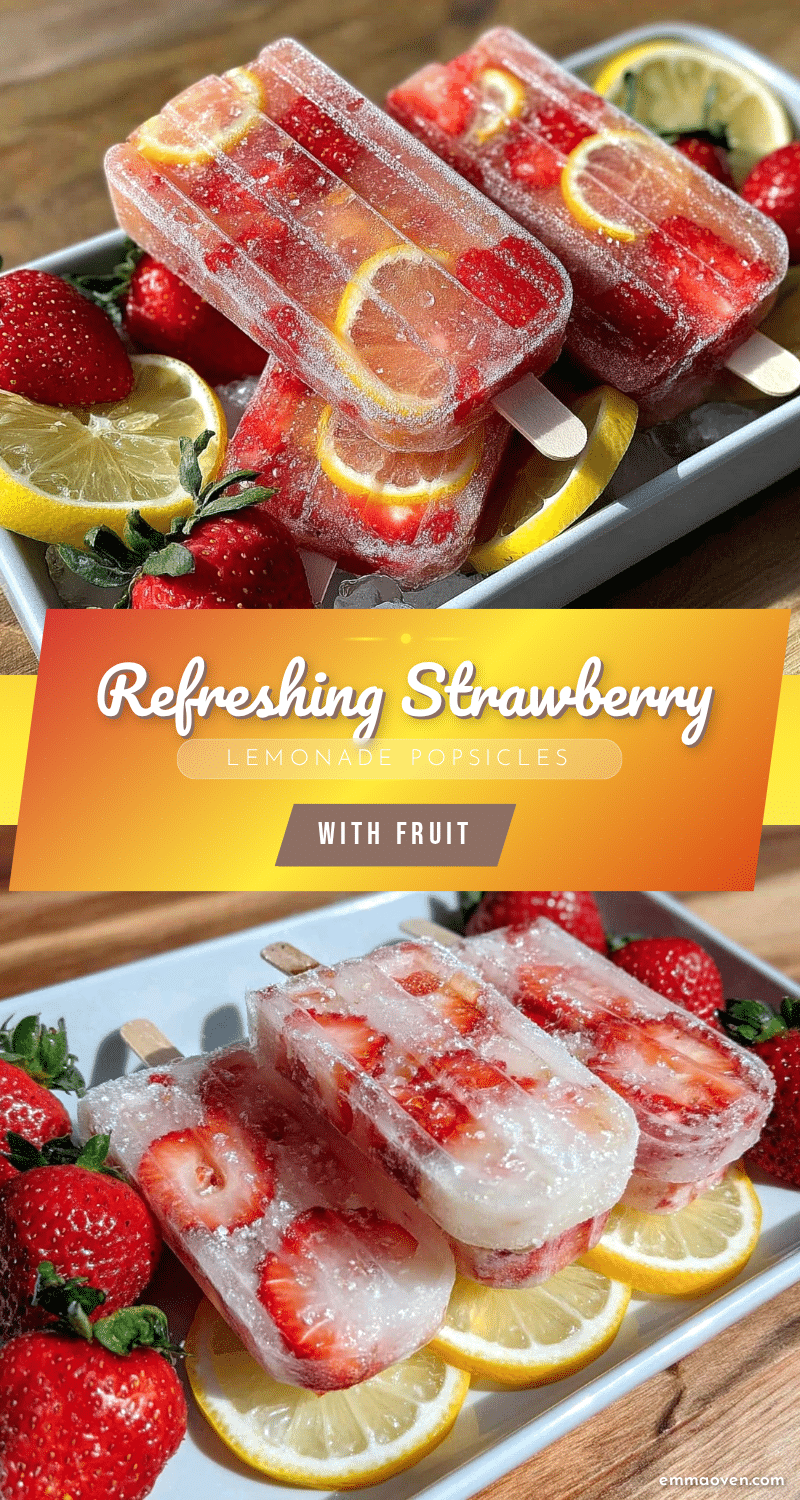 strawberry lemonade popsicles recipe