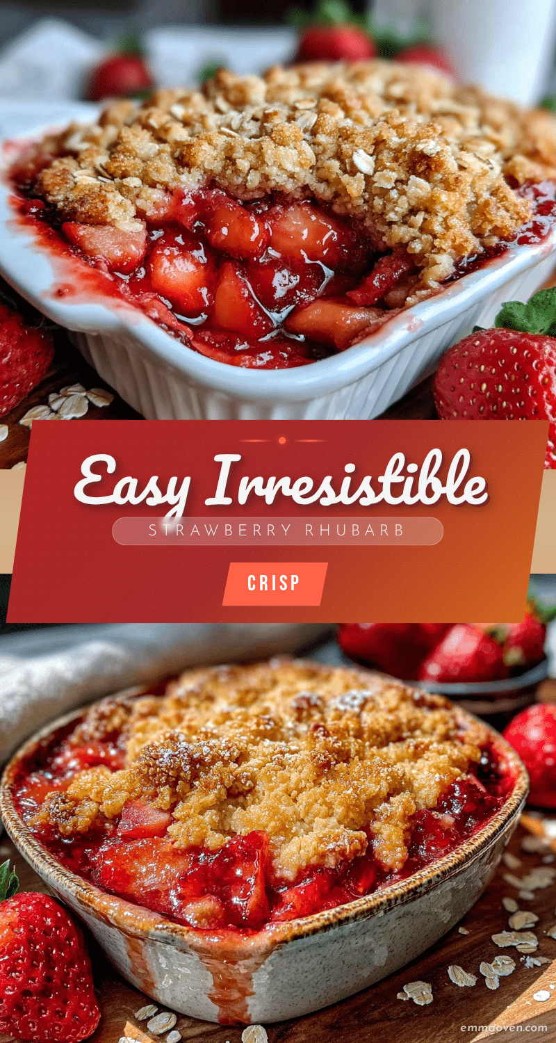 strawberry rhubarb crisp recipe