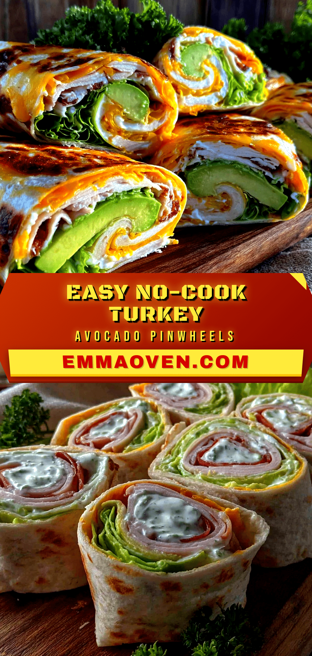 turkey avocado pinwheel wraps recipe