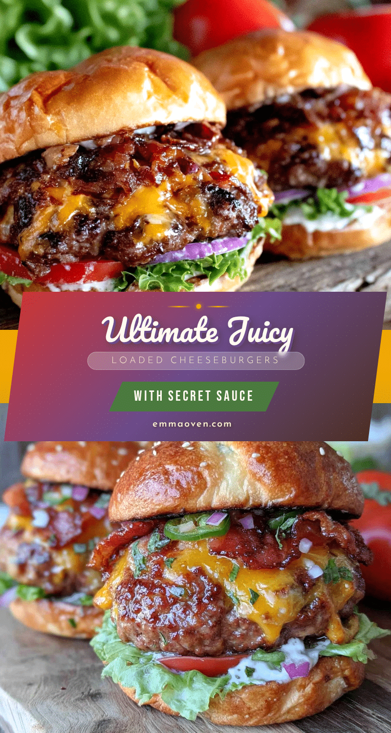 ultimate loaded cheeseburgers recipe