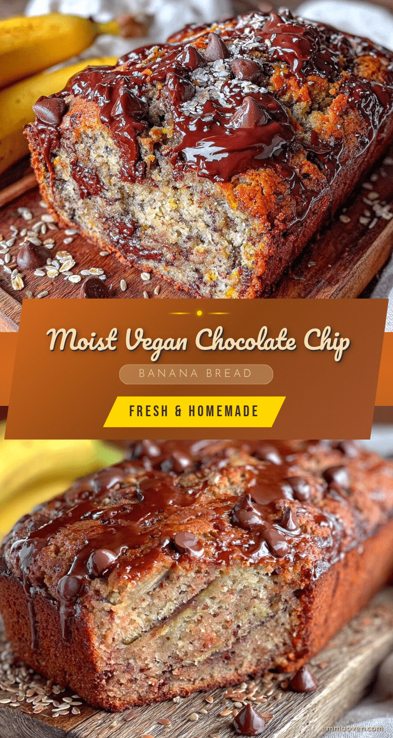 vegan chocolate chip banana bread recipe