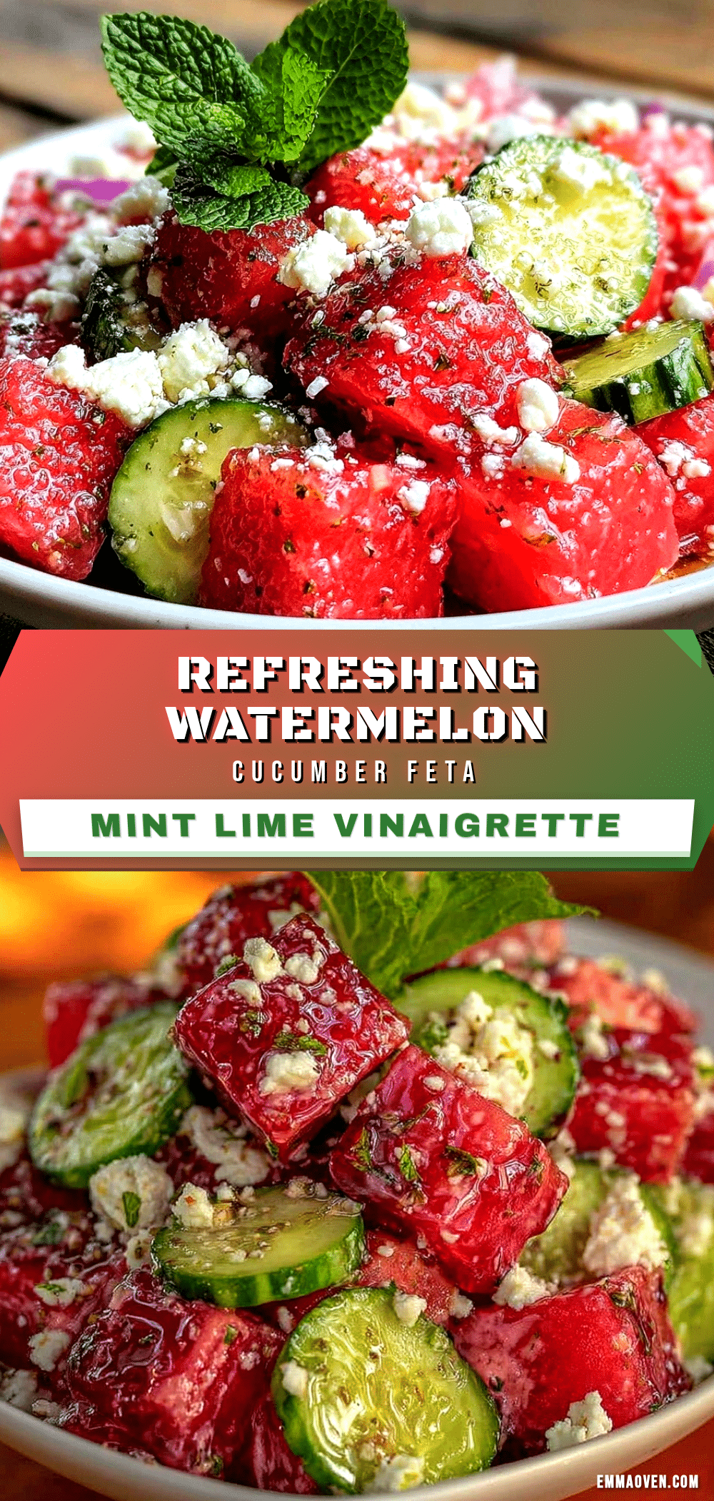 watermelon cucumber feta salad recipe