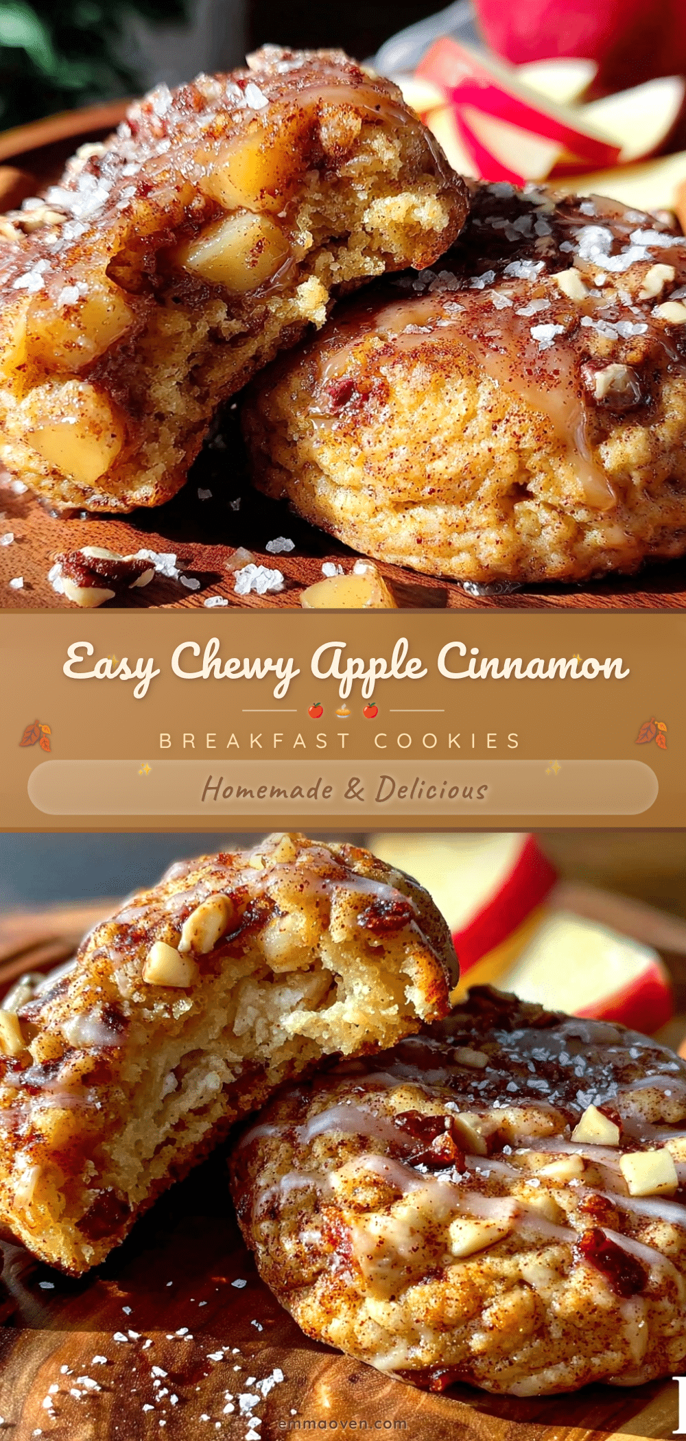 apple cinnamon breakfast cookies recipe