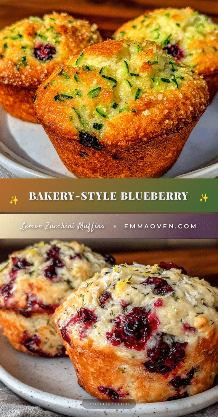 blueberry lemon zucchini muffins recipe